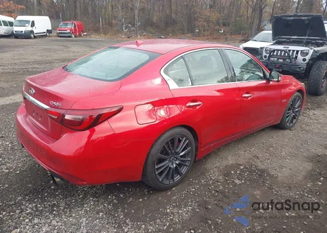 2018 Infiniti Q50 3.0T Red Sport 400 from USA, damaged, VIN JN1FV7AR9JM481607